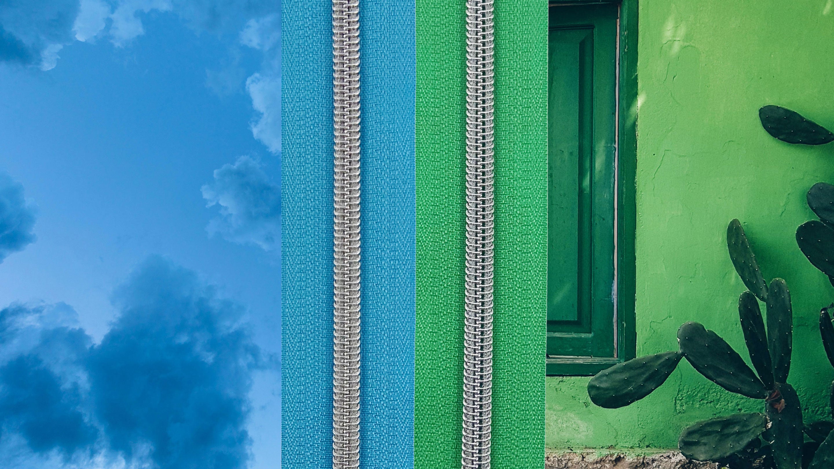 Blue & Green Zippers Zipper Valley