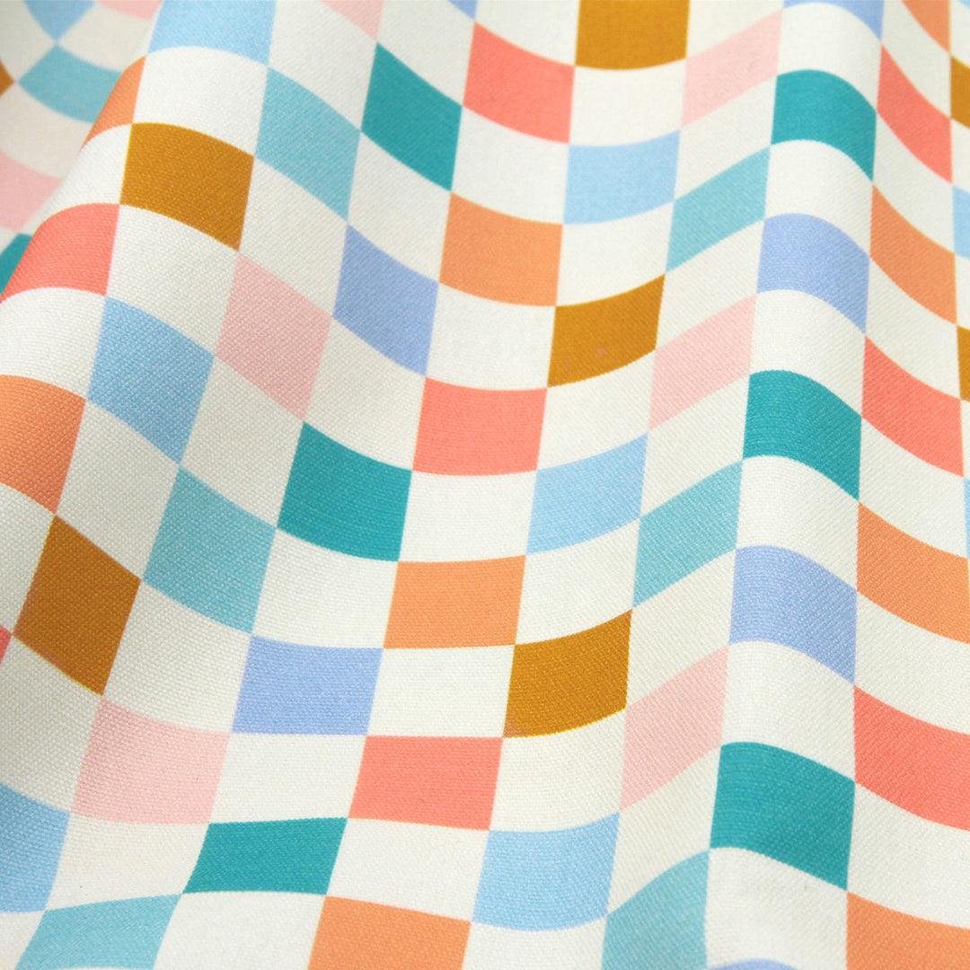 Freshly Checked - Water Resistant Cotton Canvas