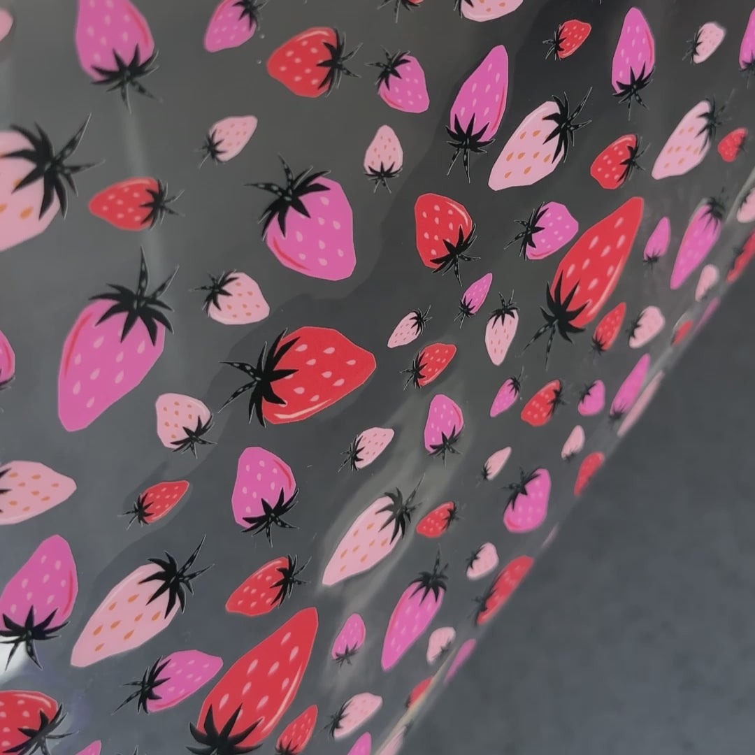 Fresh Strawberries - Clear TPU Vinyl