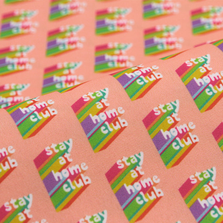 Stay At Home Club - Lightweight Water Resistant Canvas