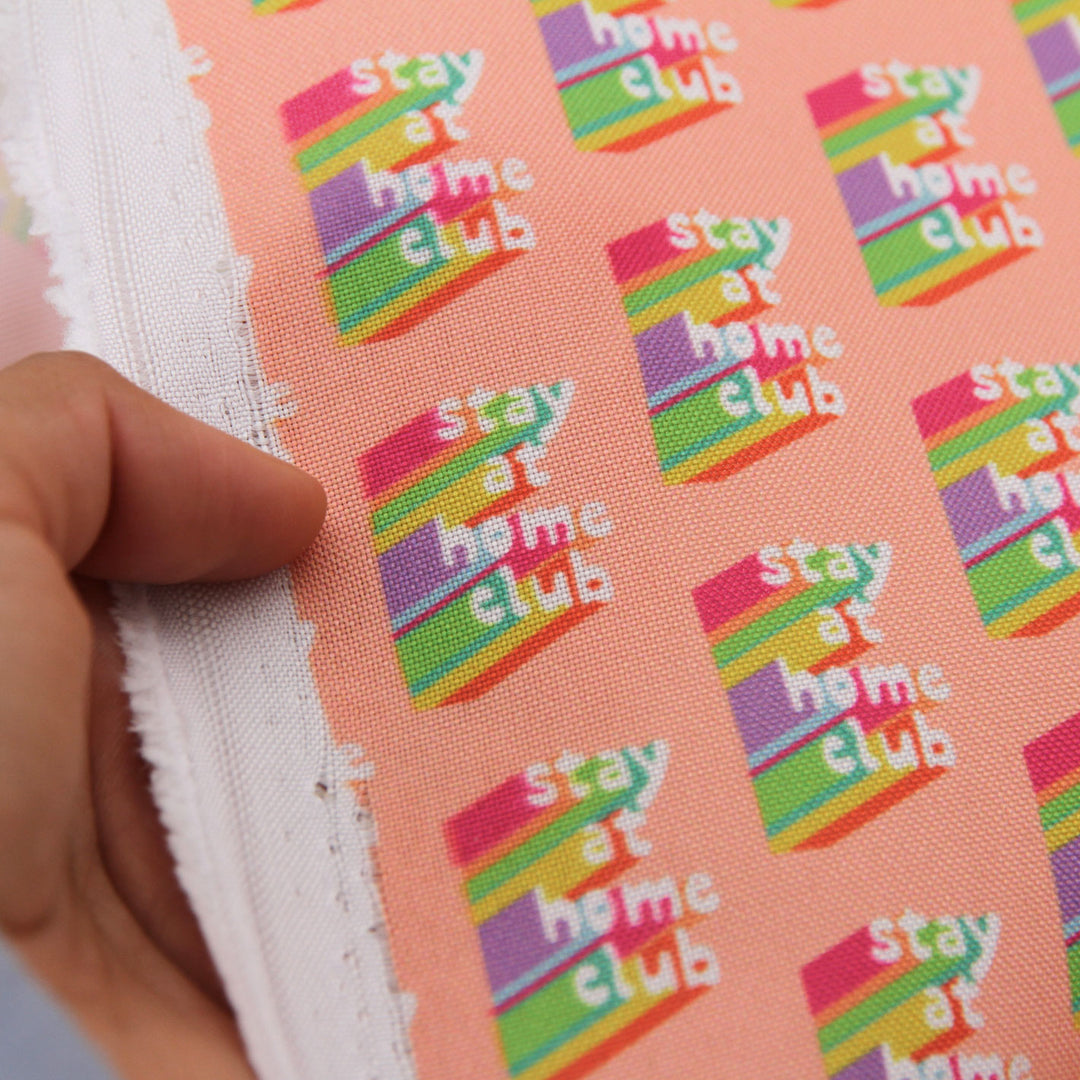 Stay At Home Club - Lightweight Water Resistant Canvas