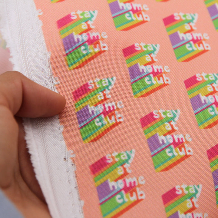 Stay At Home Club - Lightweight Water Resistant Canvas