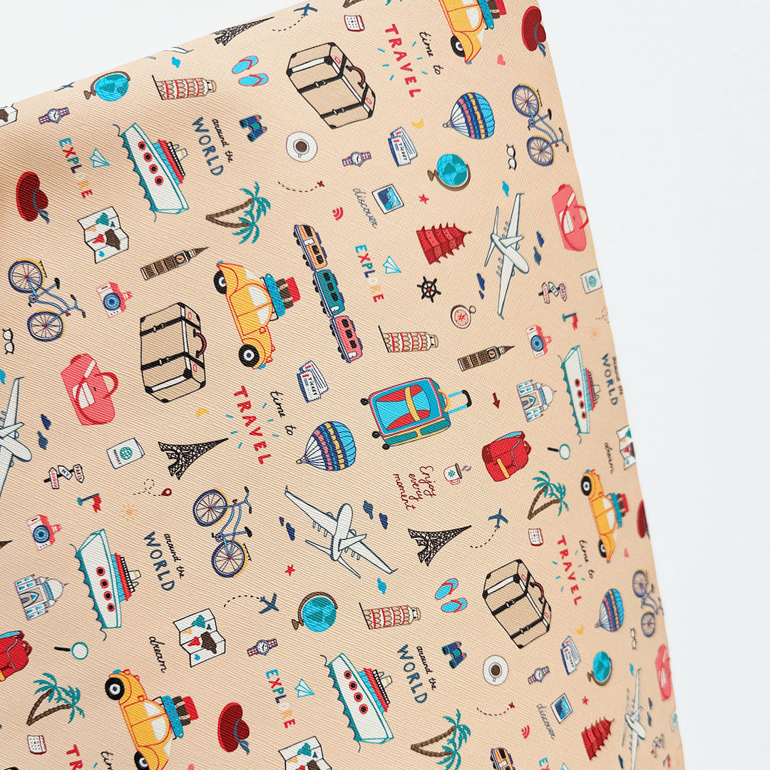 Travel Time - Printed Saffiano