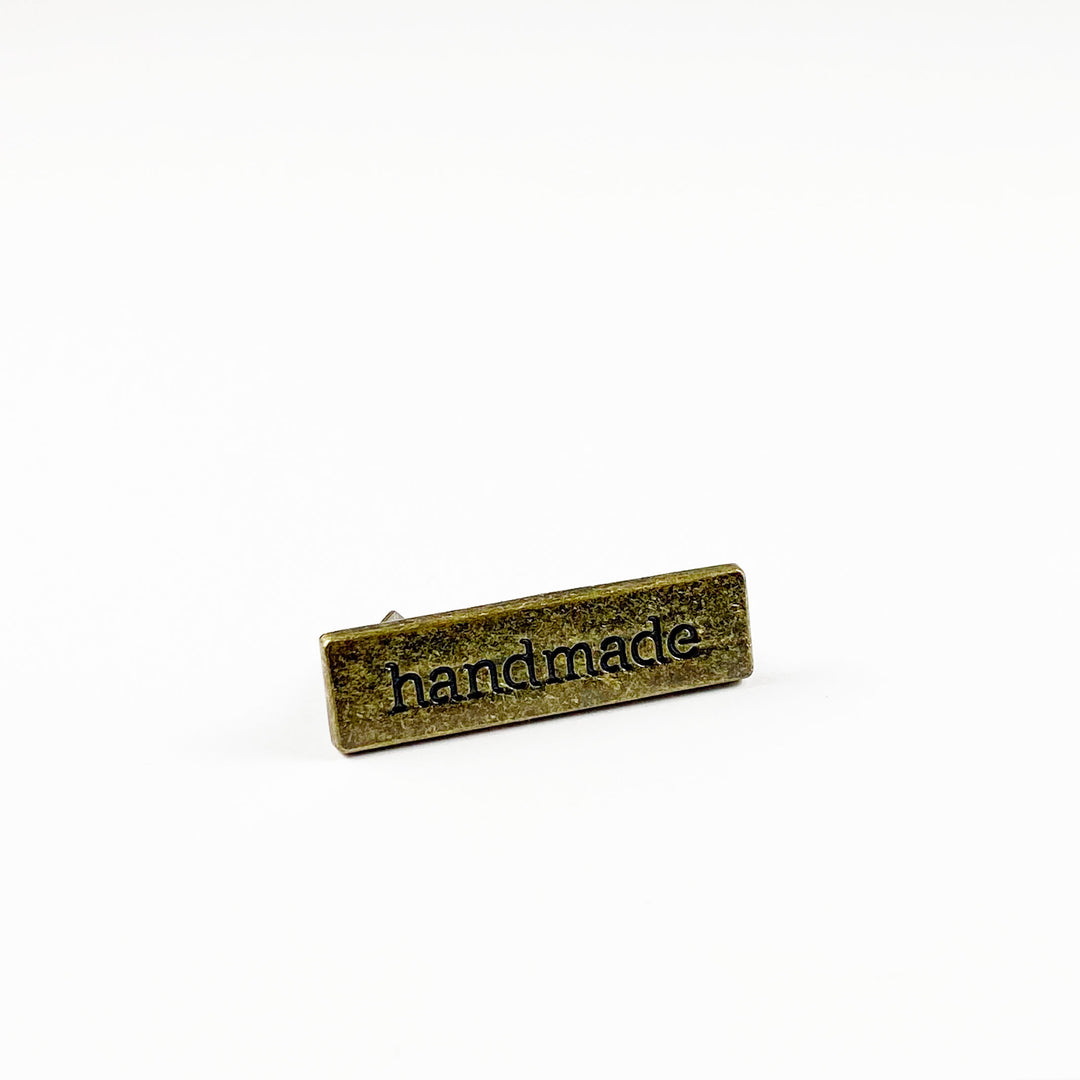 Metal Bag Label - Handmade