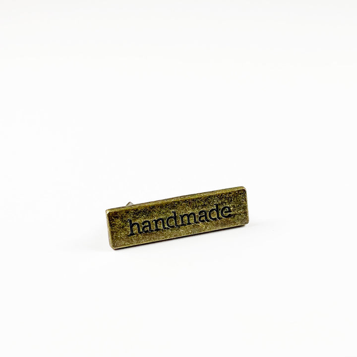 Metal Bag Label - Handmade