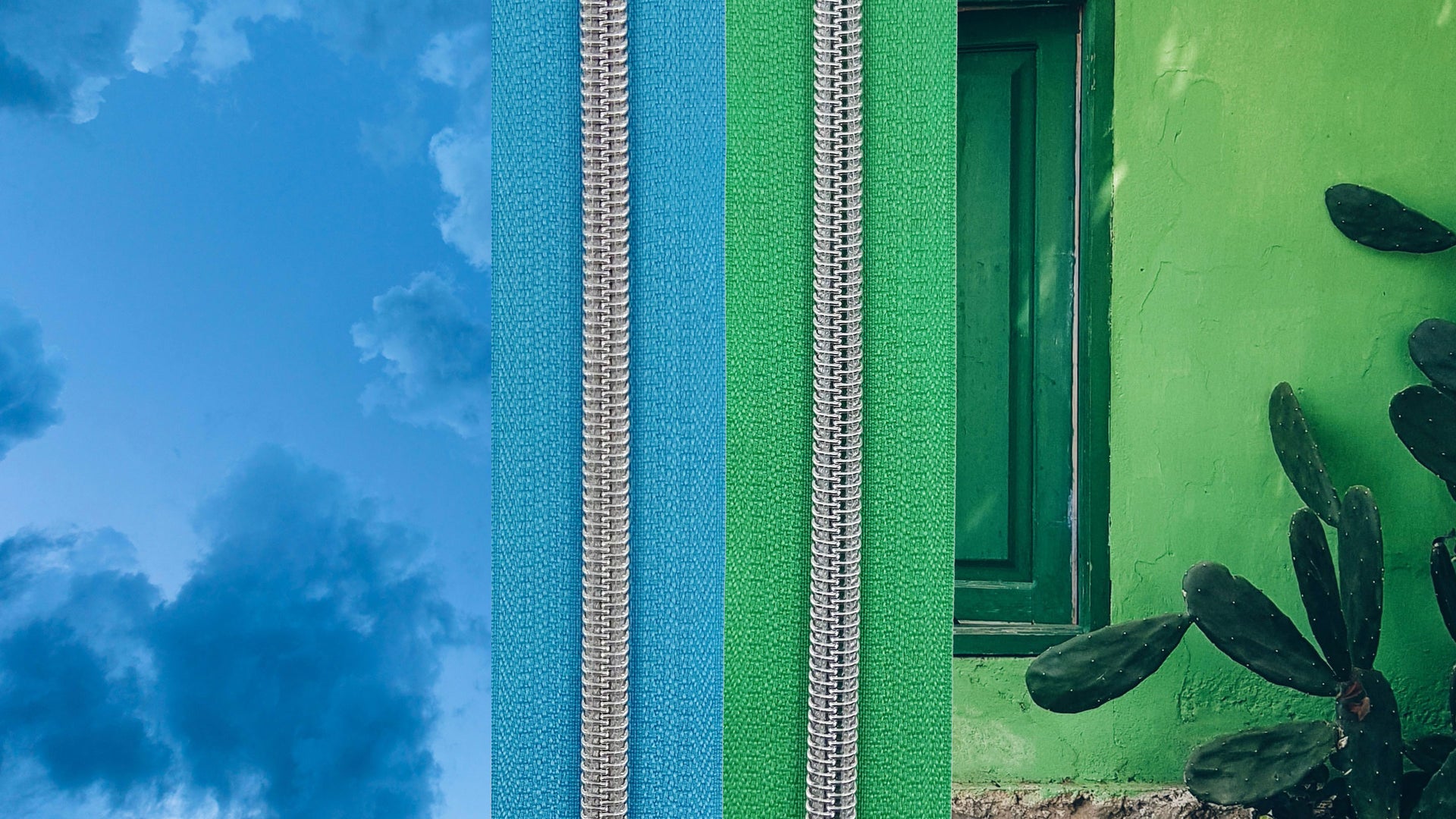 Blue & Green Zippers Zipper Valley