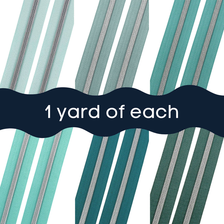 Eucalyptus Breeze - Zipper Tape Bundle