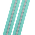 Bright Aqua - #5 Silver Nylon Coil Zipper Tape