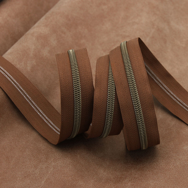 Brownie Points - #5 Bronze Nylon Coil Zipper Tape