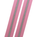 Candy Floss - #5 Silver Nylon Coil Zipper Tape