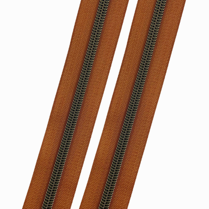 Cappuccino - #5 Bronze Nylon Coil Zipper Tape