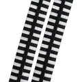 Chunky Zebra Stripes - #5 Black Nylon Coil Zipper Tape