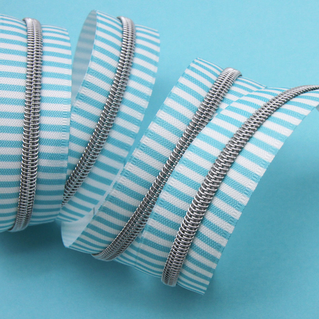 Cloud Nine - #5 Silver Nylon Coil Zipper Tape