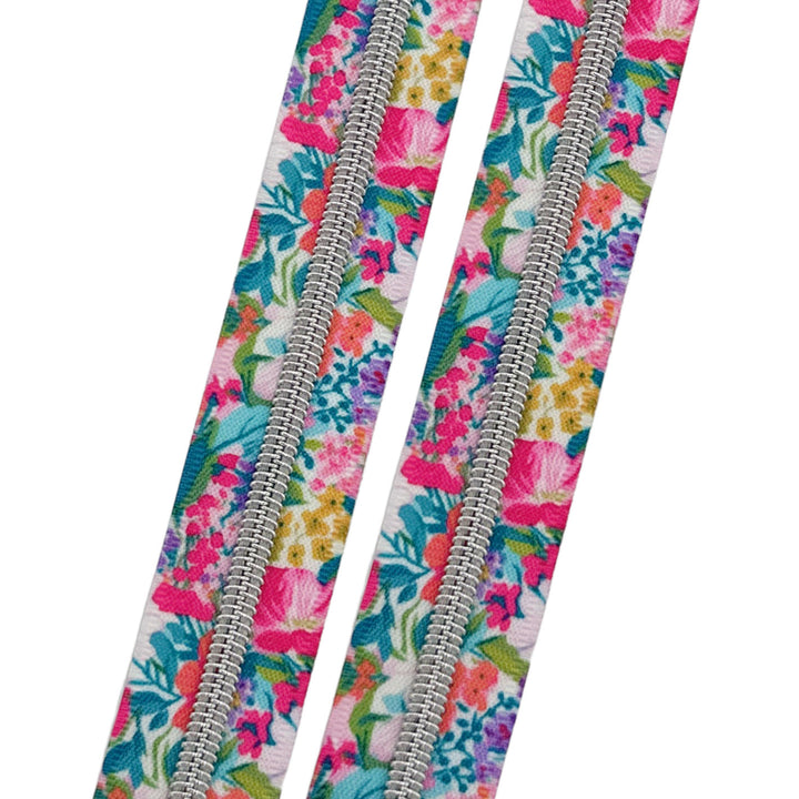Flowerworks - #5 Silver Nylon Coil Zipper Tape