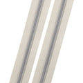 Ivory - #5 Silver Nylon Coil Zipper Tape