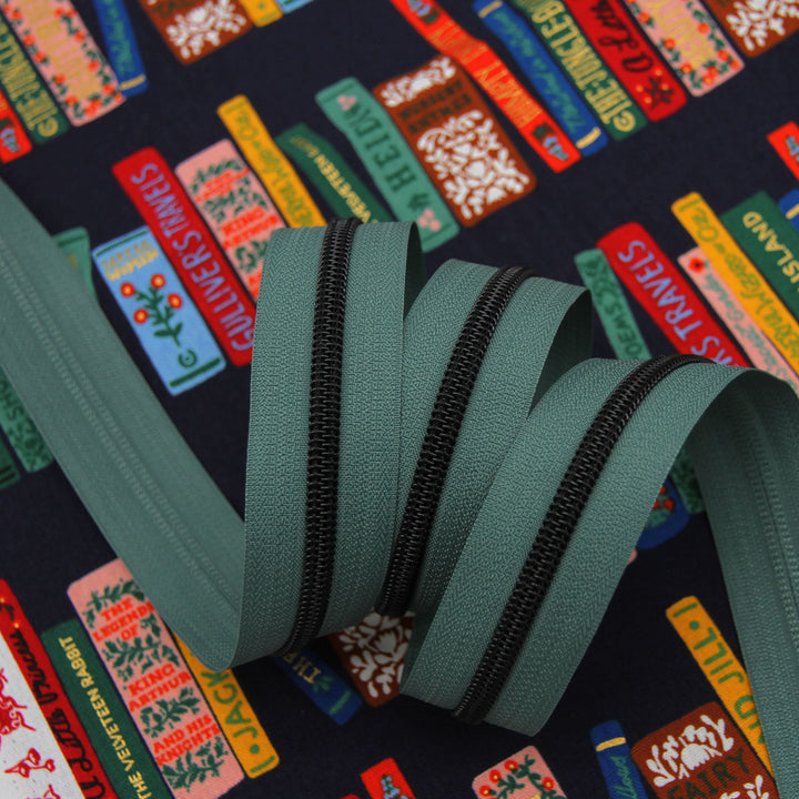Lagoon - #5 Black Nylon Coil Zipper Tape