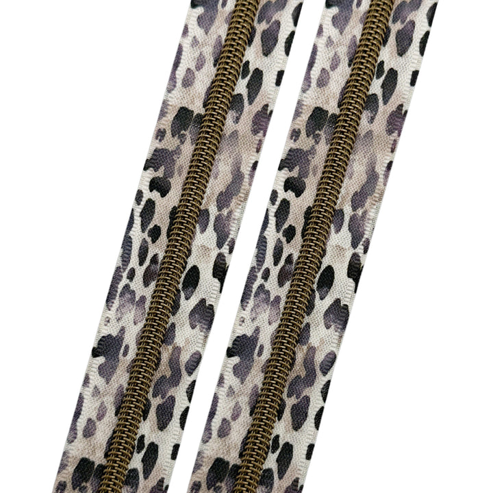 Leopard - #5 Bronze Nylon Coil Zipper Tape