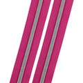 Magenta - #5 Silver Nylon Coil Zipper Tape