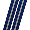 Navy - #5 Silver Nylon Coil Zipper Tape