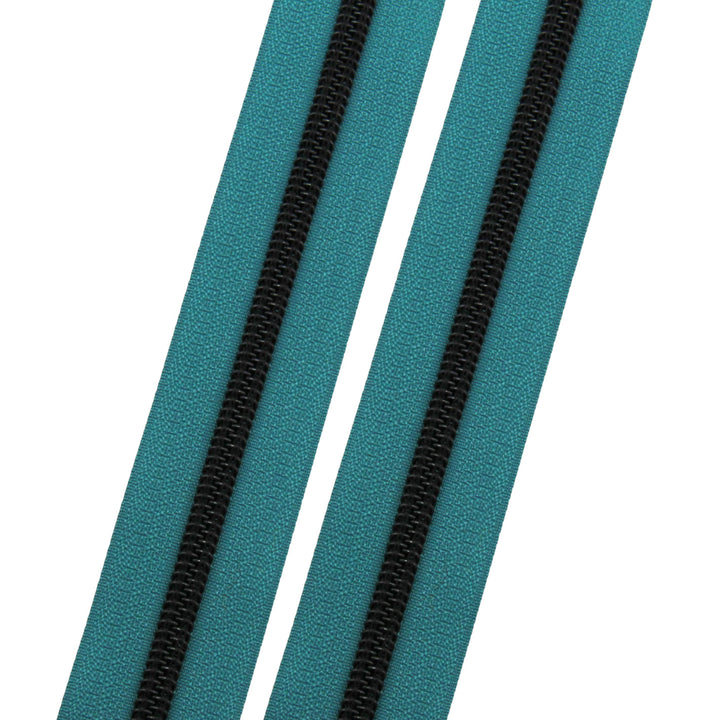 Peacock - #5 Black Nylon Coil Zipper Tape