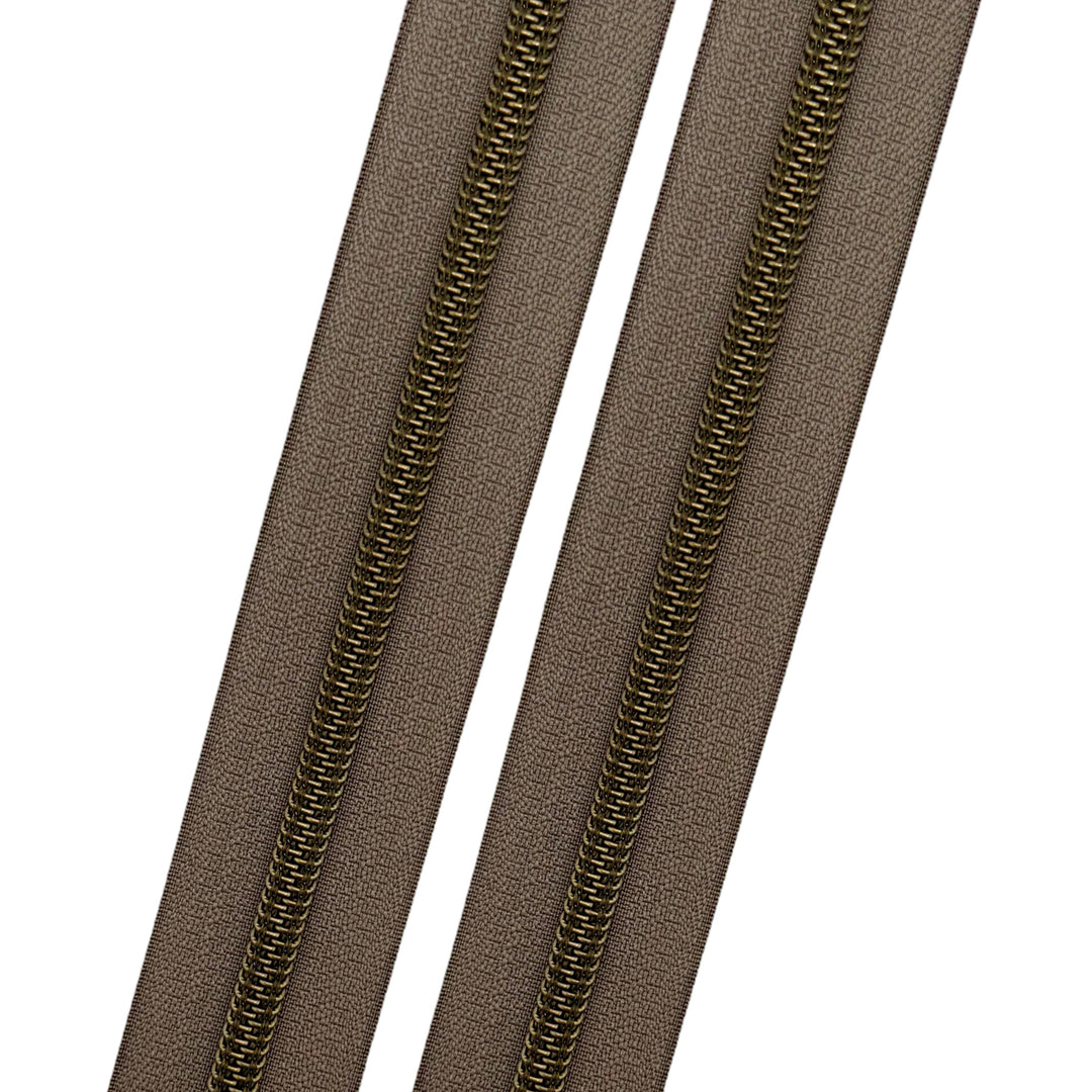 Peppercorn - #5 Bronze Nylon Coil Zipper Tape