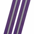 Purple Pizzazz - #5 Silver Nylon Coil Zipper Tape