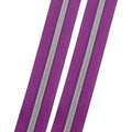 Razzleberry - #5 Silver Nylon Coil Zipper Tape