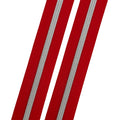 Marilyn Red - #5 Silver Nylon Coil Zipper Tape