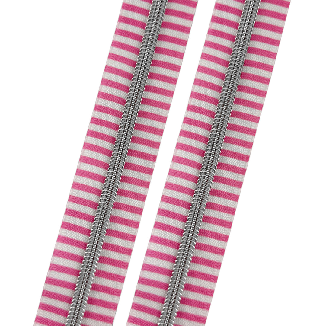 Strawberry Milkshake - #5 Silver Nylon Coil Zipper Tape – Zipper Valley