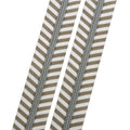 Subtle Chevron - #5 Silver Nylon Coil Zipper Tape