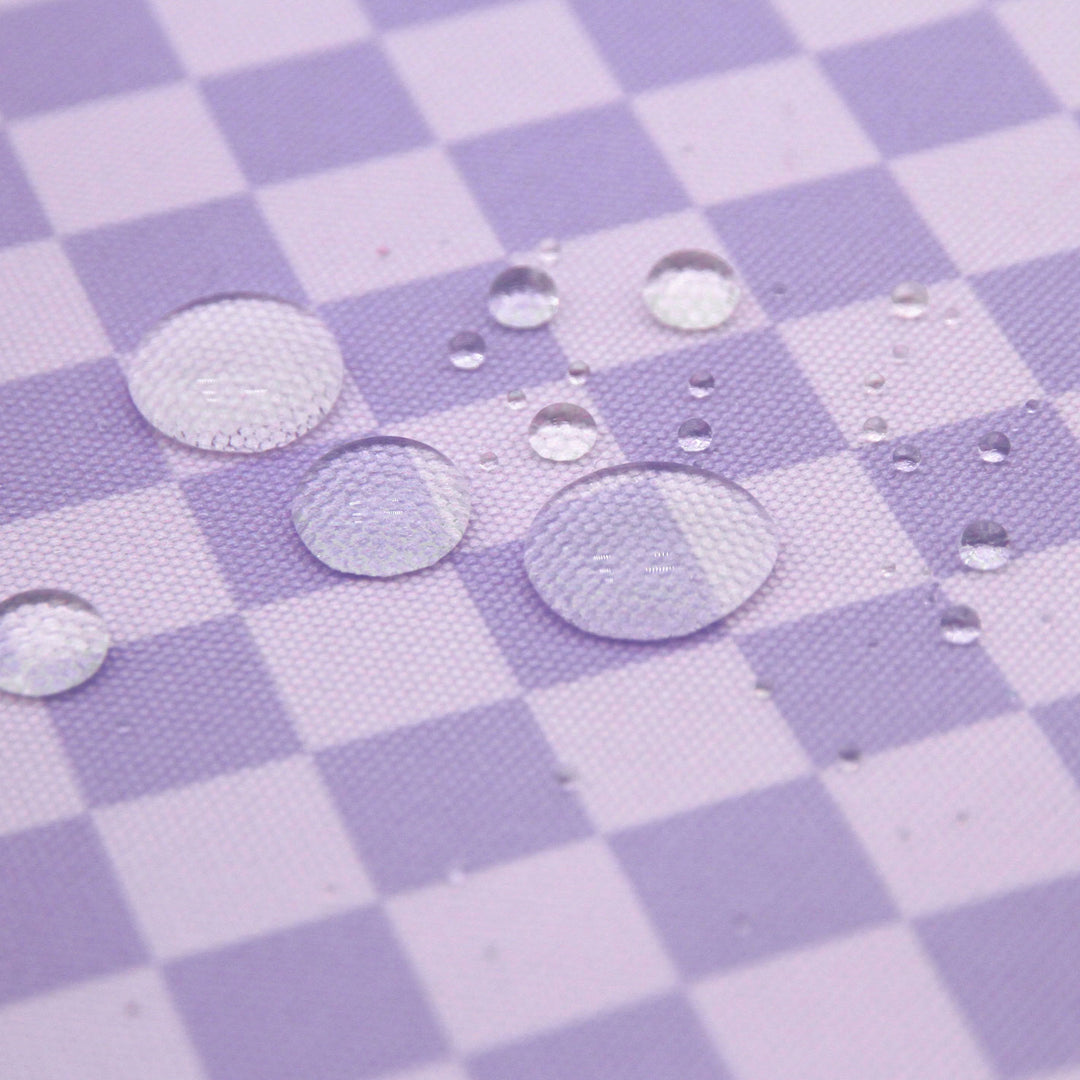 Pretty Purple Check - Midweight Water Resistant Canvas