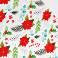 Peppermint & Poinsettias - Clear TPU Vinyl