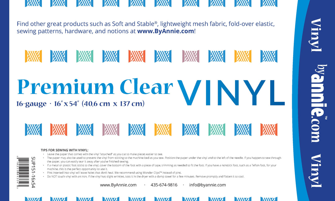 Premium Clear Vinyl - 16 Gauge