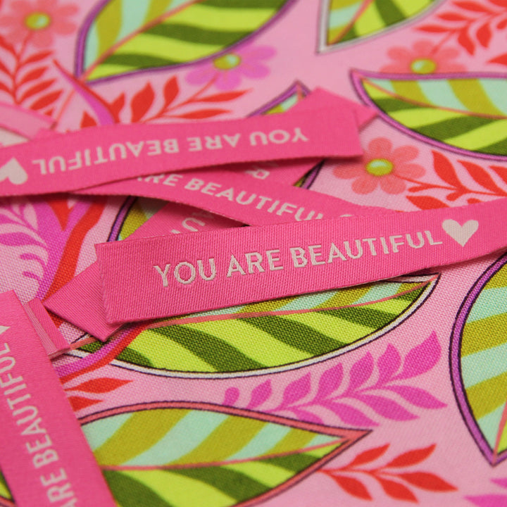 You Are Beautiful - Woven Labels