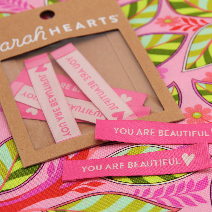 You Are Beautiful - Woven Labels