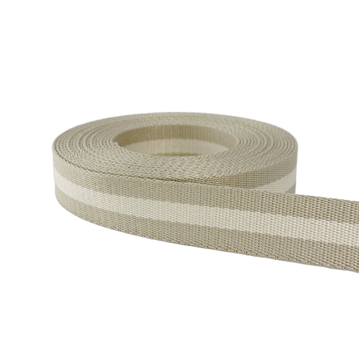 Beige - Striped Webbing
