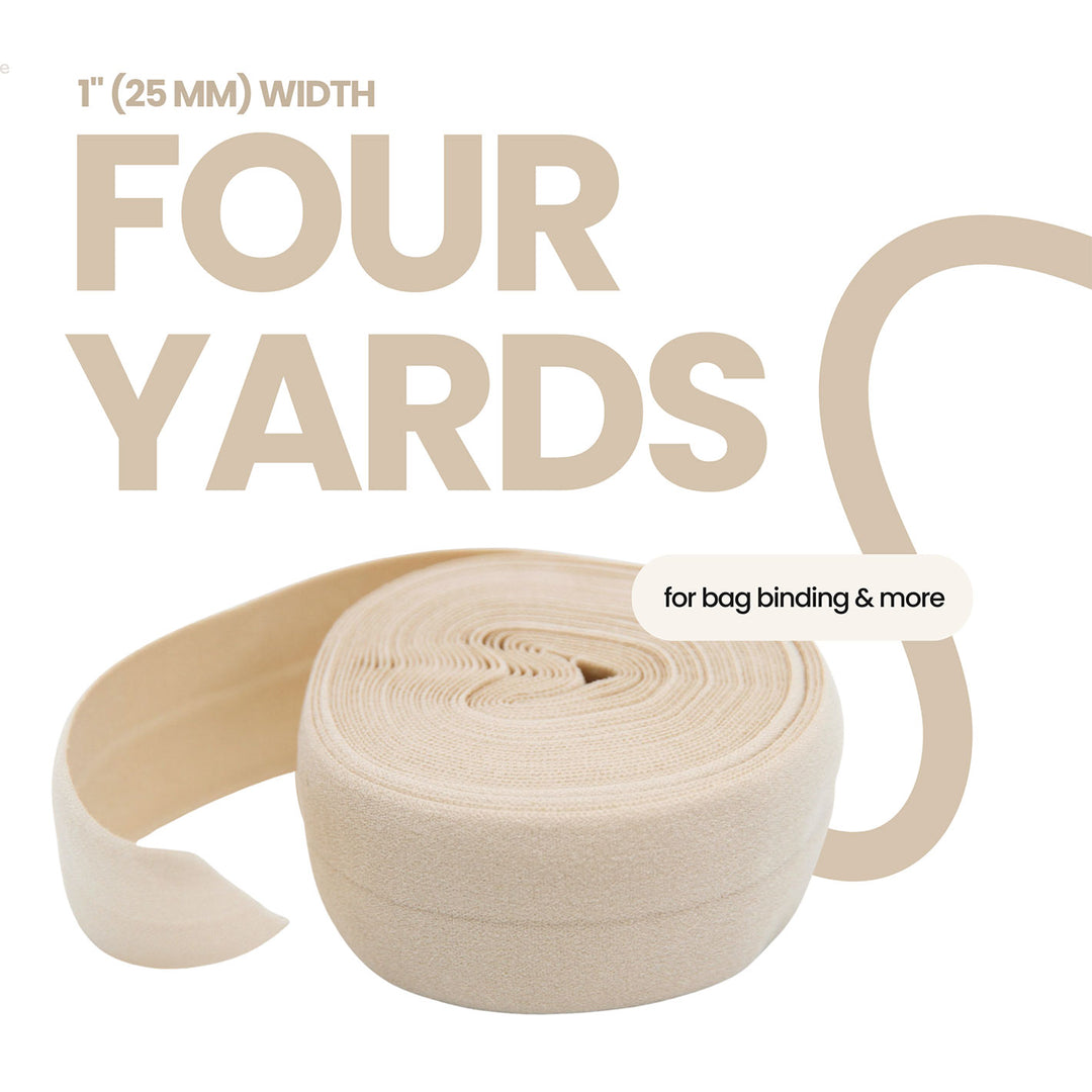 Beige - Fold-Over Elastic