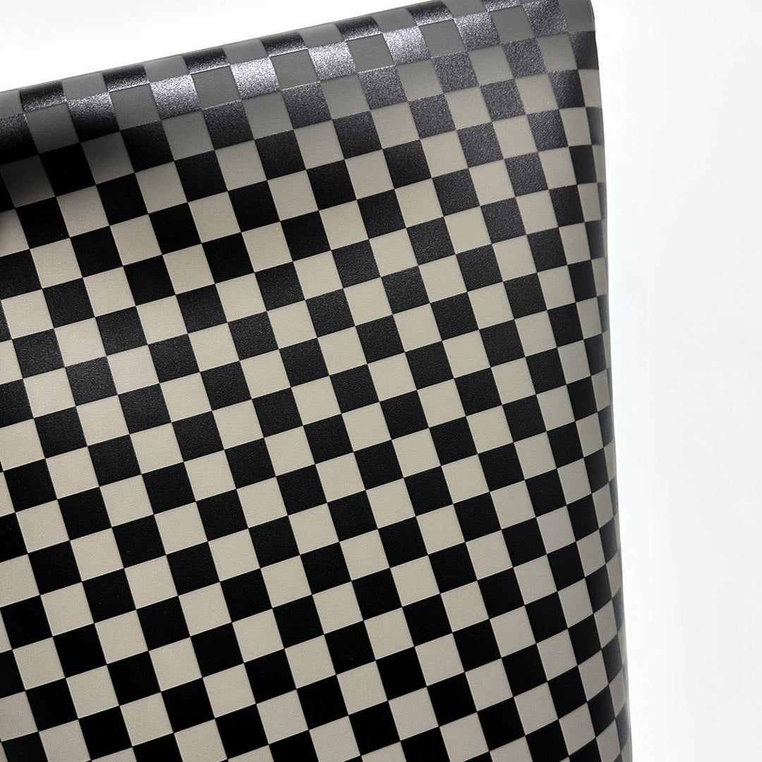 Black Checkerboard - Printed Jelly Vinyl