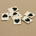 Black Heart - Woven Labels