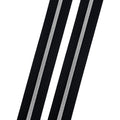 Black - #3 Silver Nylon Coil Zipper Tape