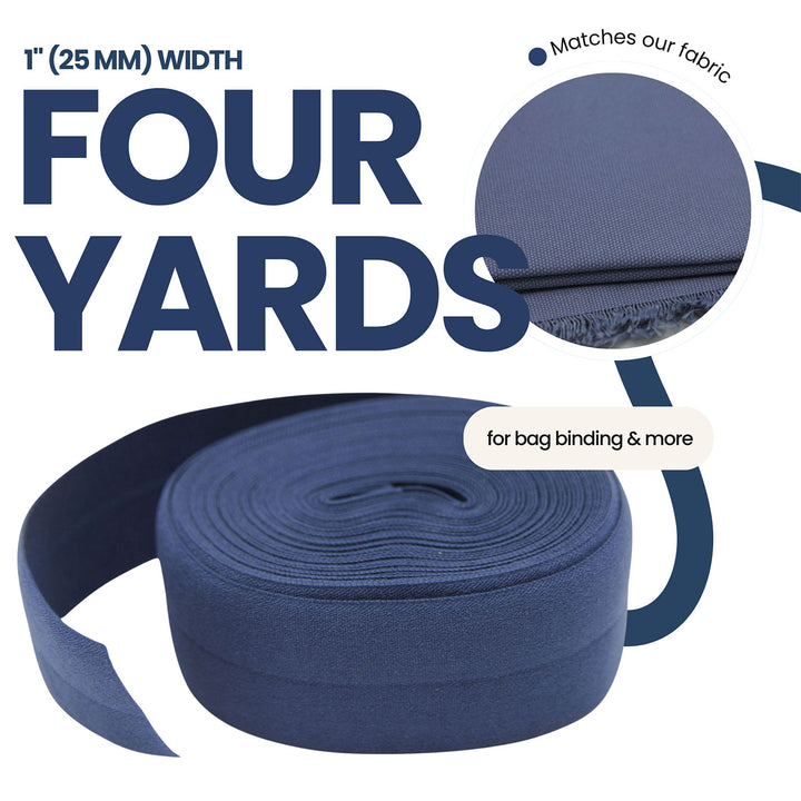 Blue Echo - Fold-Over Elastic