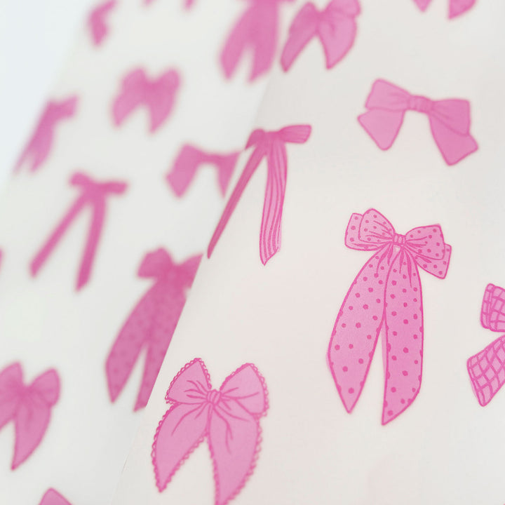 Pretty Pink Bows - Printed Jelly Vinyl
