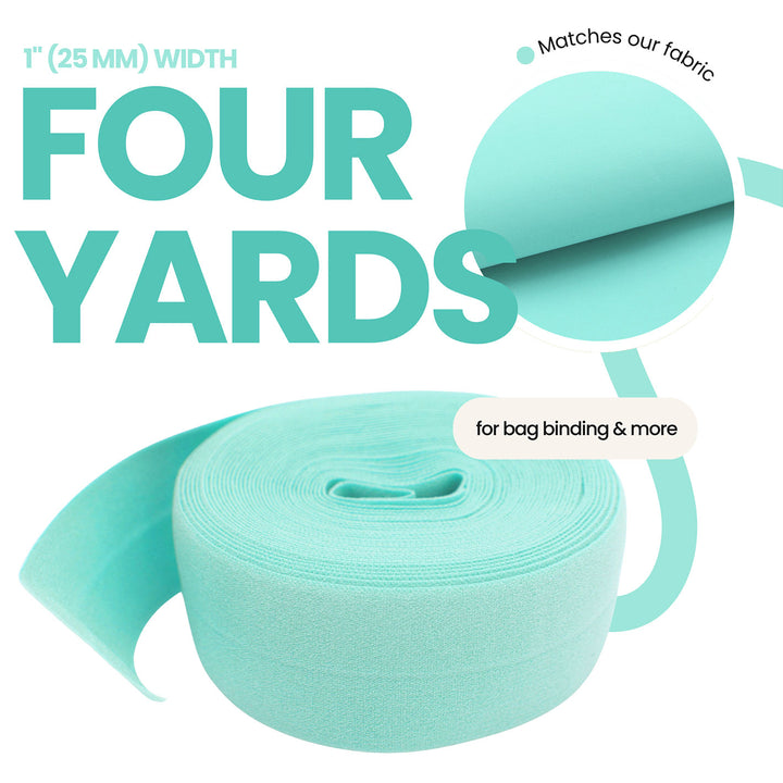Aqua Mist - Fold-Over Elastic