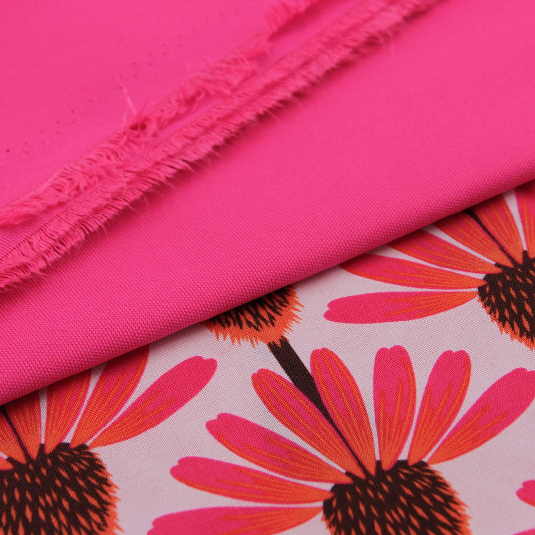 Bright Flamingo - Midweight Water Resistant Canvas