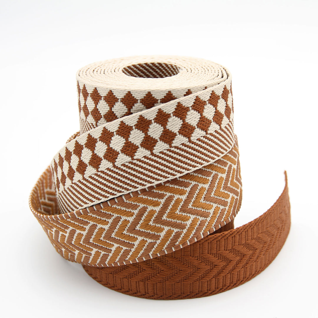 Cozy Cappuccino - Trailmark Jacquard Webbing
