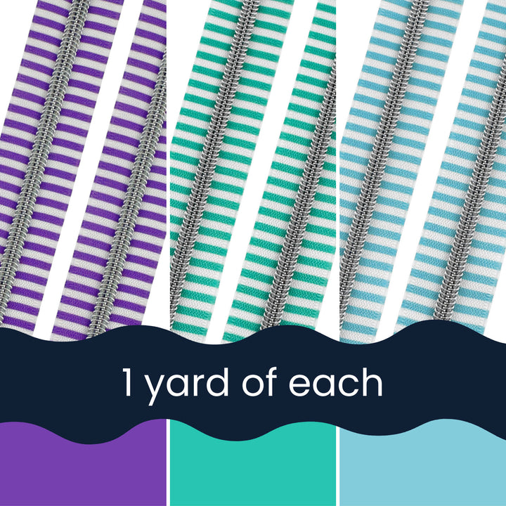 Cool Stripes - Zipper Tape Bundle