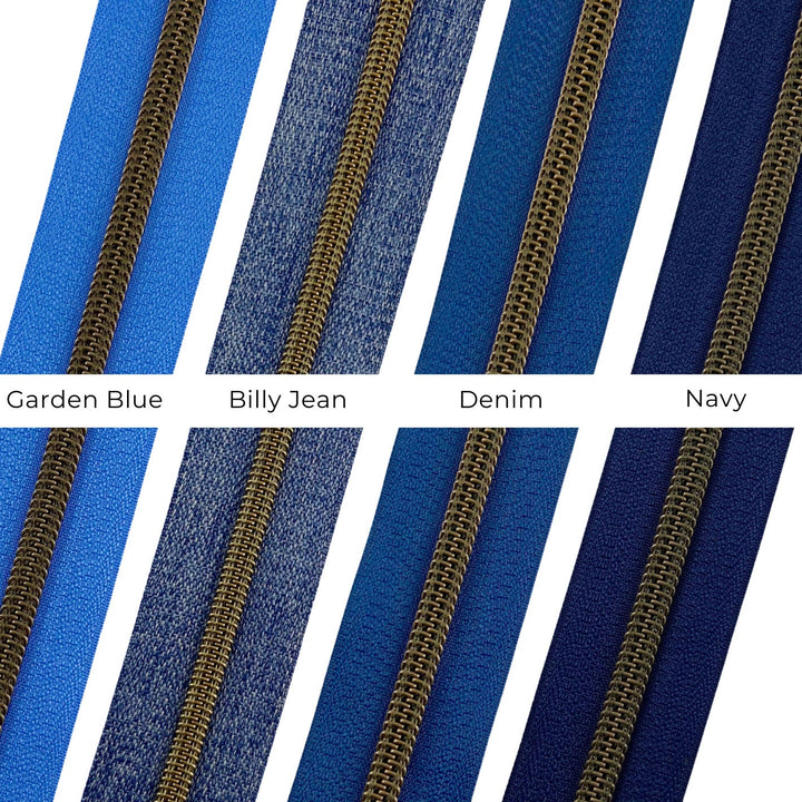 Denim - #5 Bronze Nylon Coil Zipper Tape