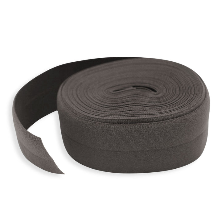 Elephant Grey - Fold-Over Elastic