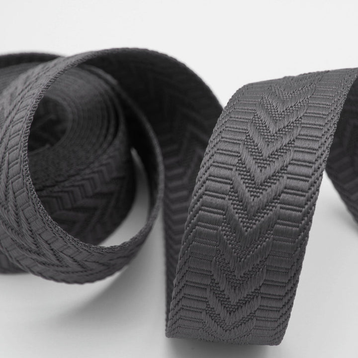 Elephant Grey - Trailmark Jacquard Webbing