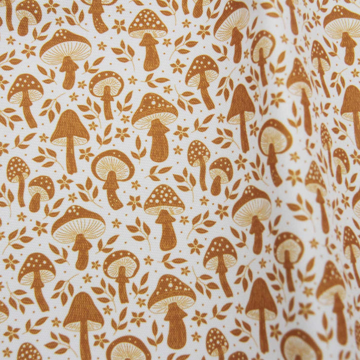 Golden Mushrooms- Midweight Water Resistant Canvas